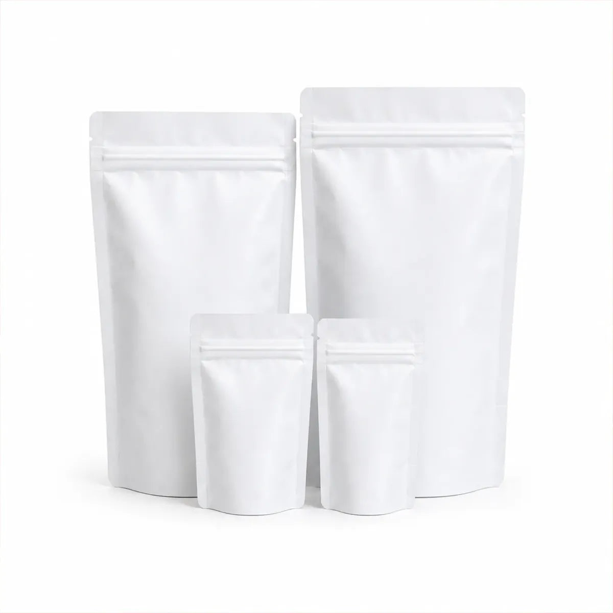 Bolsa Stand Up Pouch Laminada Cierre Blanco Mate 150g (12x20cm)